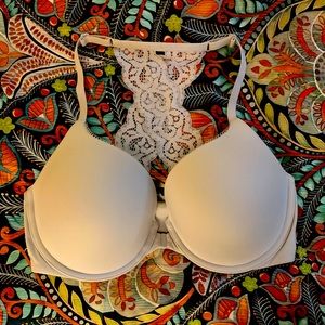 Victoria’s Secret 34D lace back, front clasp bra